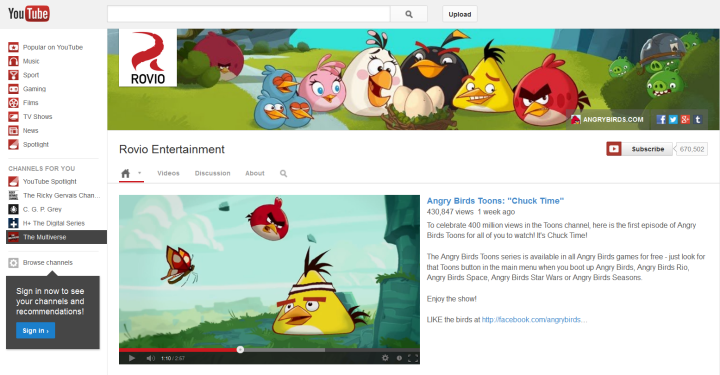 Photo: Rovio Entertainment, Angry Birds